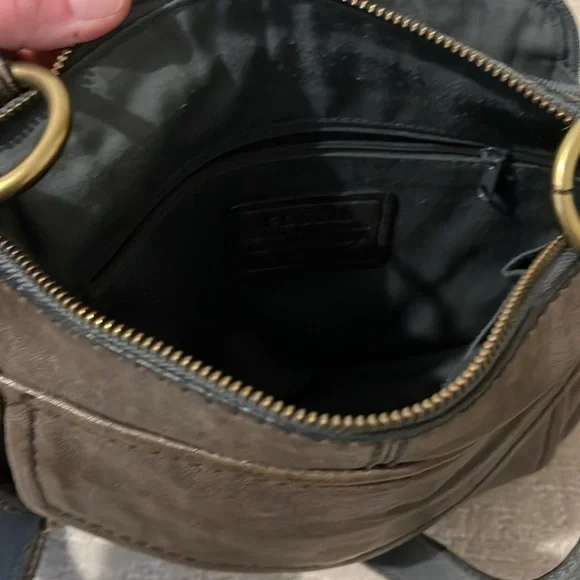 Fossil vintage gray Leather Crossbody Bag - Picture 5 of 5